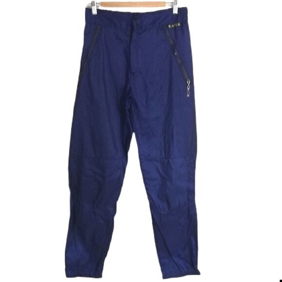 𝅺KANUK Cobalt Blue Waterproof Tapered Rain Pants Size Medium - Picture 1 of 15